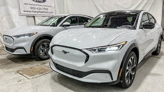 Video: 2022 Ford Mach E SELECT vs. PREMIUM Trim Level Comparison! 2022 Mustang Mach-E!