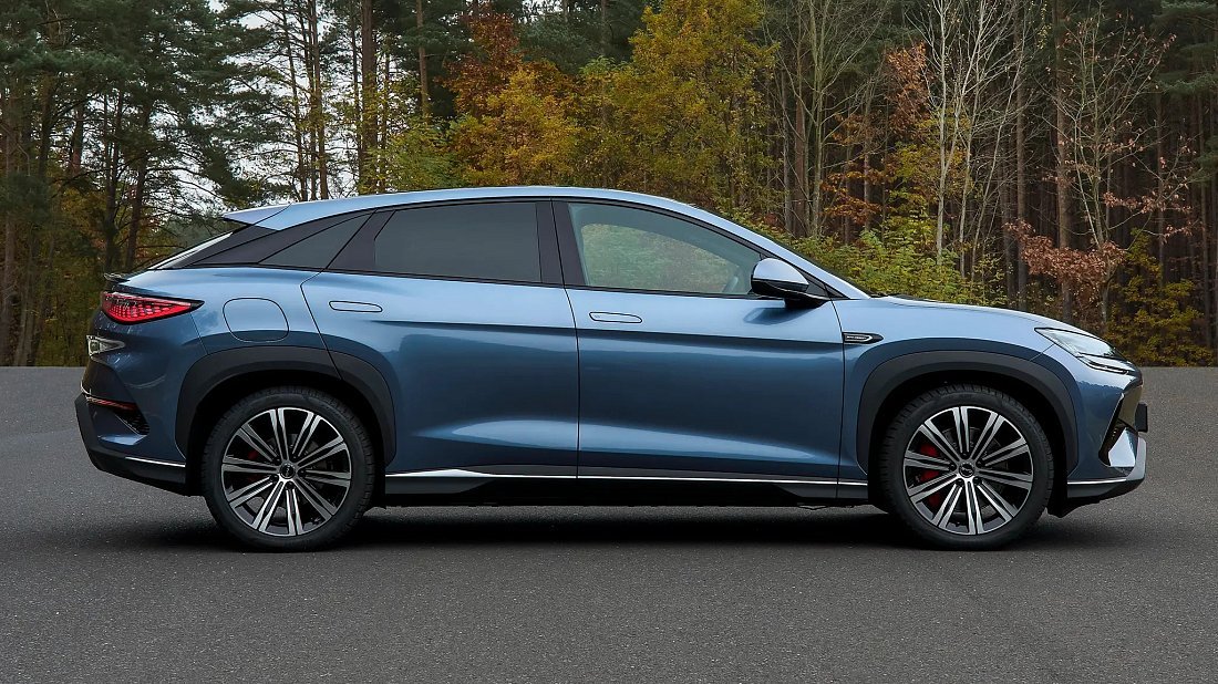 BYD Sealion 7 Design AWD (2024-...) вид сбоку, силуэт, двери, колеса, экстерьер