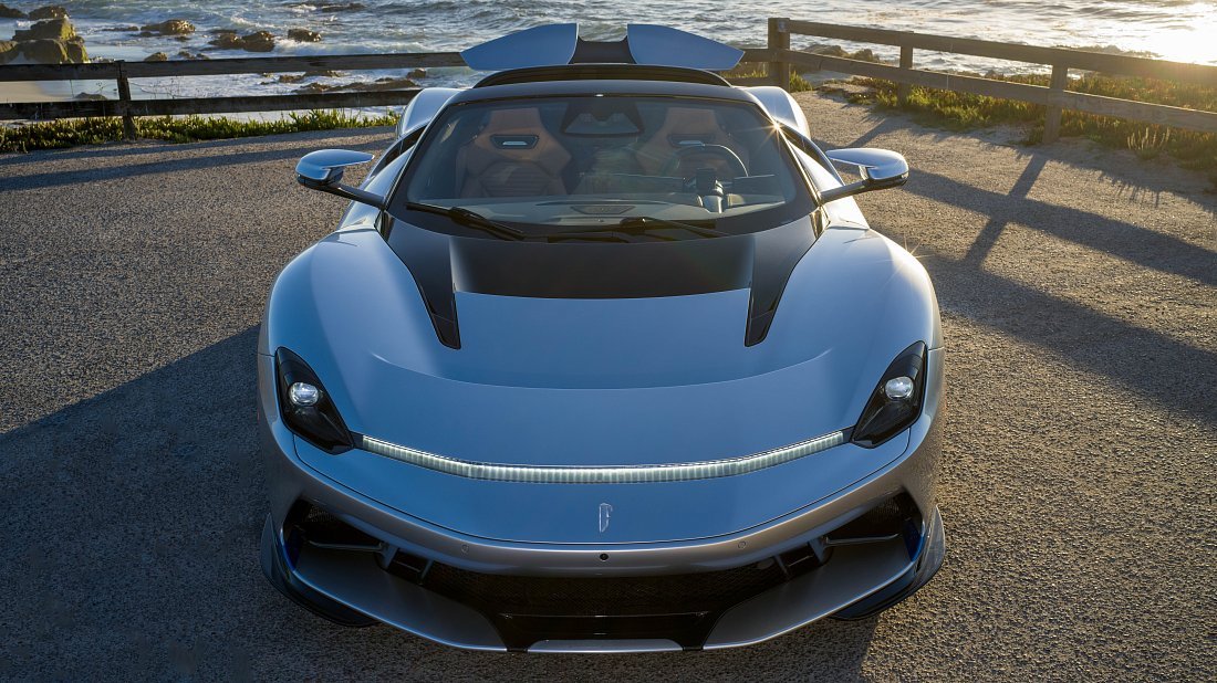 Pininfarina Battista (2022-...) передняя часть, решетка радиатора, фары, бампер, экстерьер