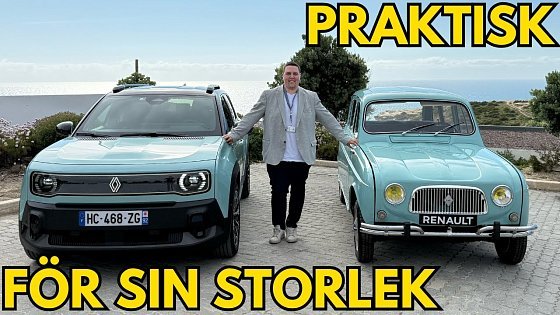Video: Renault 4 provkörd - Större än R5 men bättre? | Elbilsmagasinet
