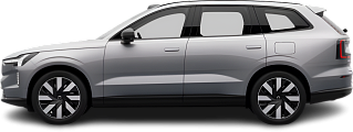 Side view photo of Volvo EX90 Twin Motor Performance (2024-…) on transparent background