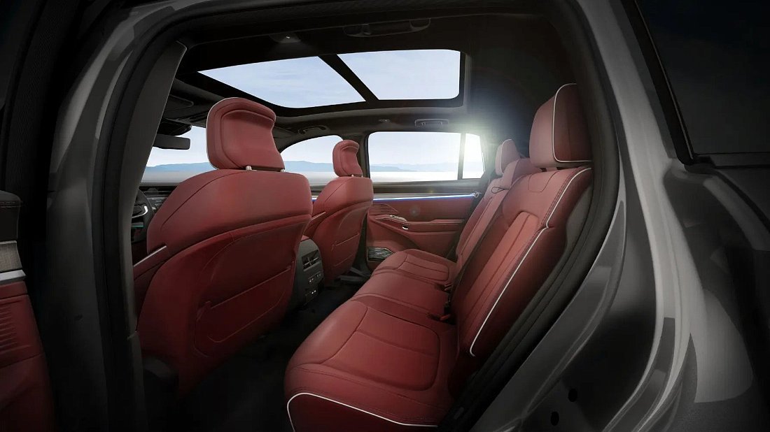 Jeep Wagoneer S (2024-…) задние сиденья, пассажирские сиденья, пространство для ног, пространство над головой, интерьер