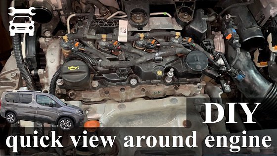 Video: Camshaft housing number and quick view around engine PEUGEOT RIFTER