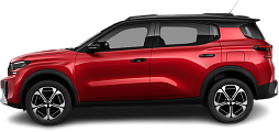 Side view photo of Citroën e-C3 Aircross Extended Range (2025-…) on transparent background