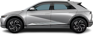Side view photo of Hyundai Ioniq 5 Long Range AWD (2024-…) on transparent background