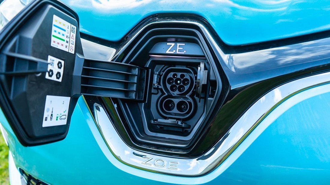 Renault Zoe Z.E. 50 R135 (2019-2024) порт для зарядки (Европа), зарядка, разъем, штекер, коннектор
