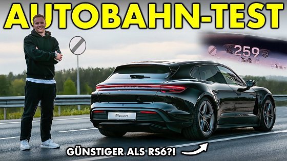 Video: Wie WEIT kommt ein ELEKTRO-PORSCHE bei 250 KM/H? | 2025 Taycan 4S Sport Turismo | @maltedrivescars