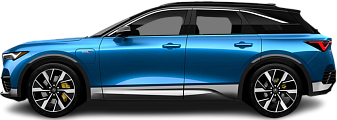 Side view photo of Acura ZDX Type S AWD (2024-…) on transparent background