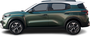 Side view photo of Citroën e-C3 Aircross (2024-…) on transparent background