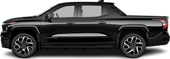 Side view photo of Chevrolet Silverado EV RST Max Range (2024-…) on transparent background