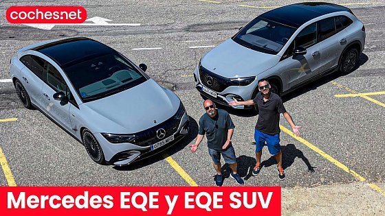 Video: Mercedes-AMG EQE 43 - Mercedes EQE SUV 350 | Comparativa / Test / Review en español | coches.net