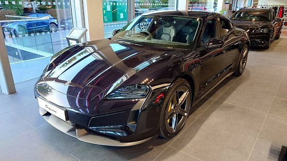 Video: New 2025 Porsche Taycan Turbo S – Jet Black Metallic | 4K