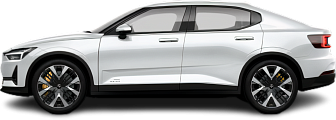 Side view photo of Polestar 2 Standard Range Single Motor (2024-…) on transparent background
