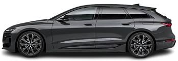 Side view photo of Audi A6 Avant e-tron Performance (2024-…) on transparent background