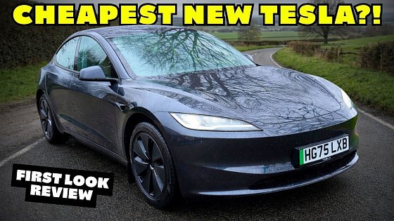 Video: FIRST DRIVE of the NEW entry level 2026 TESLA MODEL 3 RWD