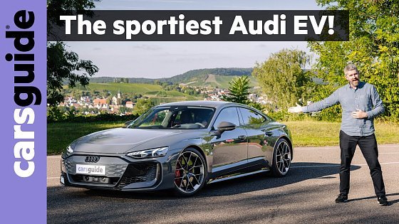 Video: Audi e-tron GT 2025 review: Major update for fast, stylish electric car rival to Porsche Taycan EV!