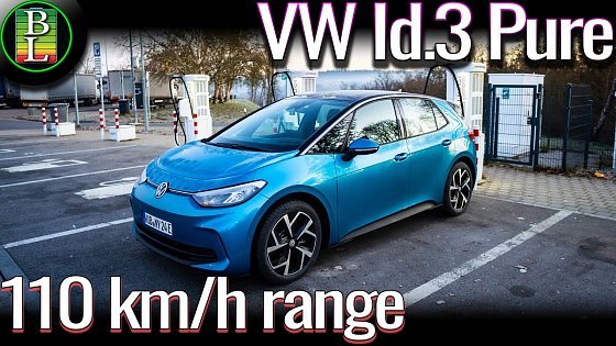 Video: NEW 2025 VW Id.3 Pure (52 kWh) - 110 km/h (68mph) range test