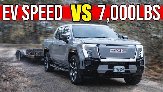 Video: GMC Sierra EV Denali Max Range CRUSHES the Towing Test - See How Quick it Is Pulling 7K LBS