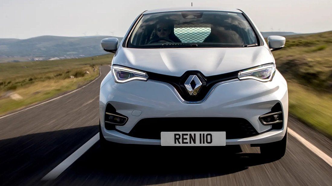 Renault Zoe Van Z.E. 50 R110 (2020-2023) передняя часть, решетка радиатора, фары, бампер, экстерьер