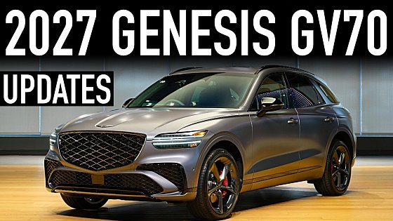 Video: 2027 Genesis GV70.. What's New?