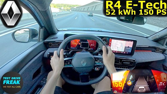Video: 2025 Renault R4 E-Tech (150 PS) TOPSPEED POV ⚡ Electric Drive on Autobahn | No Speed Limit Test