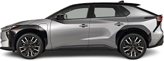 Side view photo of Toyota bZ4X (bZ) FWD (2025-…) on transparent background