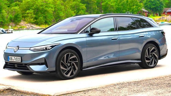 Video: New 2025 Volkswagen ID.7 Pro S Tourer (Stonewashed Blue Metallic) - Driving, Exterior and Interior