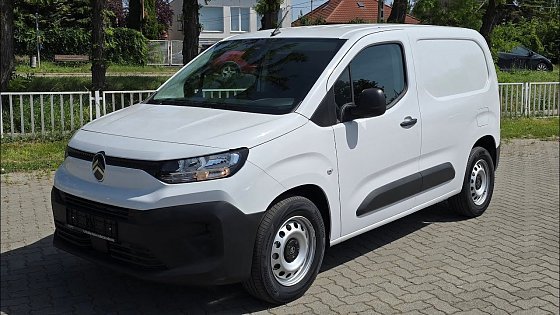 Video: NEW 2024 Facelift Citroën ë-Berlingo Van Club 50 kWh 100 kW 136 HP Icy White