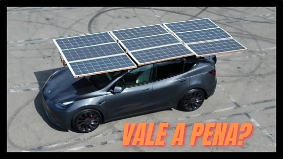 Video: PAINEL SOLAR EM CARRO ELÉTRICO. PODE ISSO?