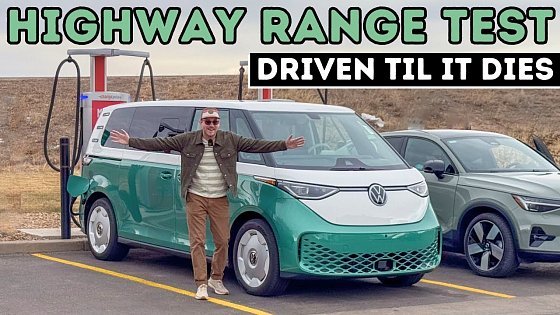 Video: Volkswagen ID. Buzz (AWD) 70-MPH Highway Range Test! Driven Until It Dies