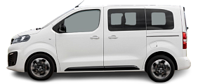 Side view photo of Opel Zafira Electric Life S 50 kWh (2020-2021) on transparent background
