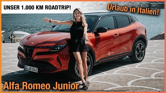 Video: Alfa Romeo Junior (2026) Unser 1000 km Urlaubs Roadtrip an den Comer See! Review | Test | Elettrica