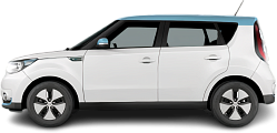 Side view photo of Kia Soul EV (2014-2017) on transparent background