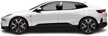 Side view photo of Polestar 4 Long Range Single Motor (2024-…) on transparent background