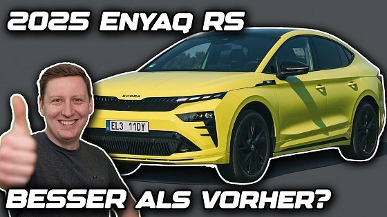 Video: NEUES 2025 Skoda Enyaq RS Coupé (340PS, 679Nm) | Facelift im Test!