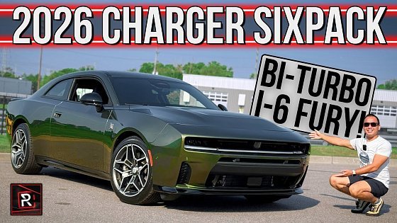 Video: The 2026 Dodge Charger SIXPACK Scat Pack Is A Proper Muscle Car With Twin-Turbo I-6 Fury