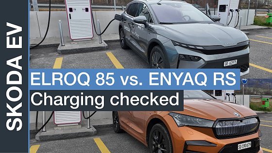 Video: Skoda ELROQ 85 charging test: checking charging performance, time and losses - comparison with ENYAQ
