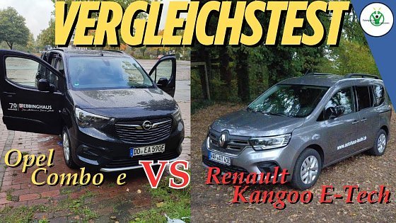 Video: Vergleichstest Opel Combo e gegen Renault Kangoo E-Tech | Zwei Elektrovans zeigen, was sie können!