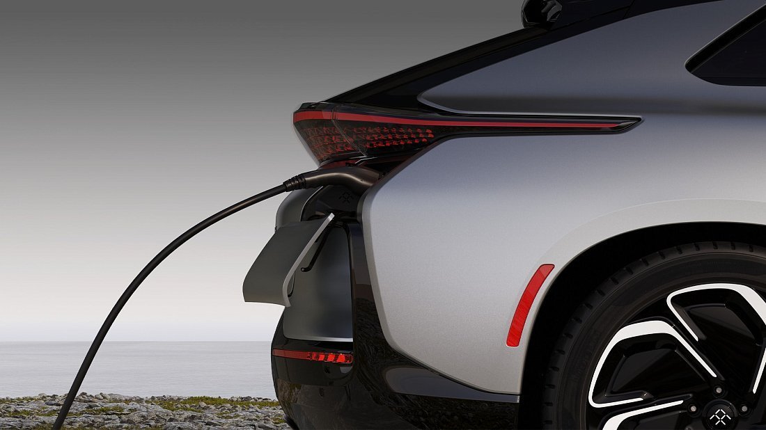 Faraday Future FF 91 2.0 Futurist Alliance (2023-…) порт для зарядки (США), зарядка, разъем, штекер, коннектор