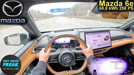 Video: 2025 Mazda 6e Takumi Plus (258 PS) TOPSPEED POV ⚡ Autobahn Drive | Electric Sedan Top Speed Test