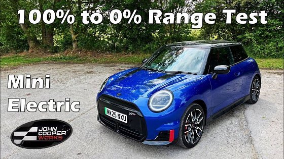 Video: MINI Electric JCW - Range Test - 100% to 0% - J01 - John Cooper Works