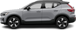 Side view photo of Volvo XC40 Recharge (EX40) Twin Pure Electric (2022) on transparent background