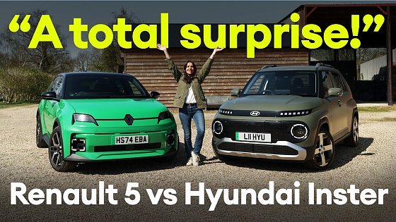 Video: SHOOTOUT: Renault 5 vs Hyundai Inster: one’s iconic, one’s clever – who wins?
