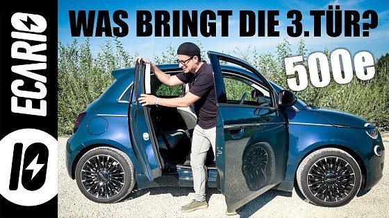Video: Fiat 500e 3+1 ? Was bringt die zusätzliche Türe?