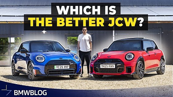 Video: Comparison: 2025 MINI JCW Electric vs. MINI JCW Gasoline | J01 vs F66 John Cooper Works