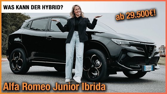 Video: Alfa Romeo Junior Ibrida (2025) Wir fahren den Hybrid ab 29.500€! Fahrbericht | Test | Intensa | POV