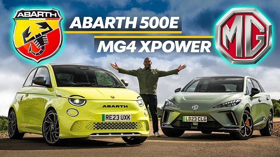 Video: MG4 XPower vs Abarth 500e: Are ELECTRIC Hot Hatches Fun?