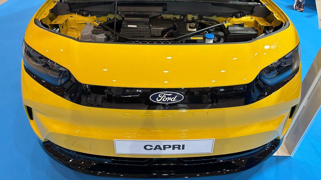 Ford Capri EV Extended Range RWD (2024-…) передний багажник (frunk), под капотом, место для хранения, груз, вместимость, дополнительное пространство