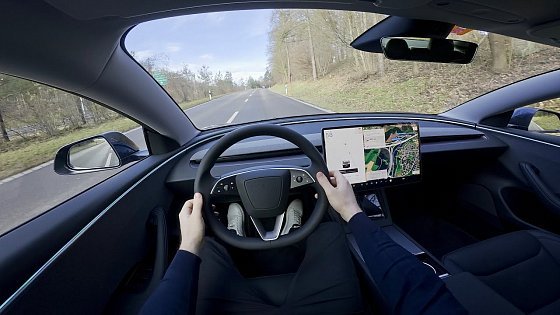 Video: Tesla Model 3 Long Range RWD 2025 Ambience Binaural Sound
