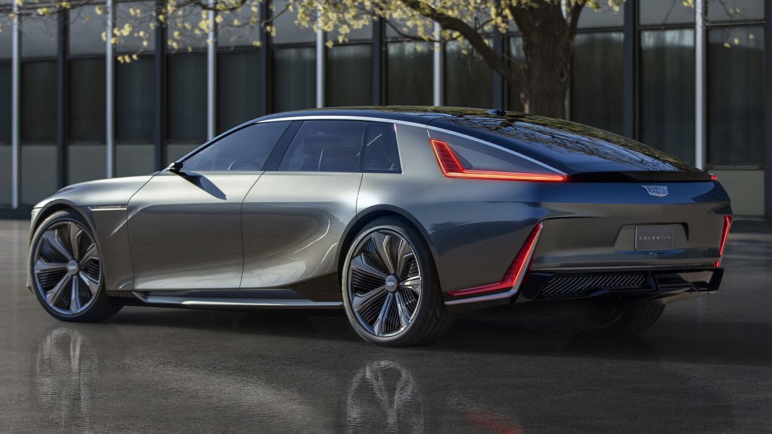 Cadillac Celestiq (2024-…) задняя часть в три четверти, вид в три четверти, диагональ, экстерьер